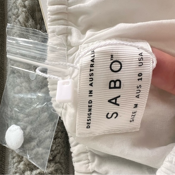 SABO NWT White Eyelet Puff Sleeve Top - Picture 10 of 14